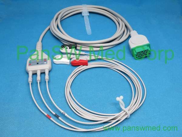Compatible GE Medical neonate monitoring integrated ECG cable