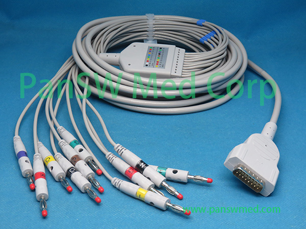Compatible GE Medical MAC 1200 MAC 1200ST ECG Cable