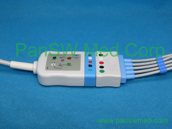 Compatible GE Marquette Pro1000 3-lead ECG trunk cable