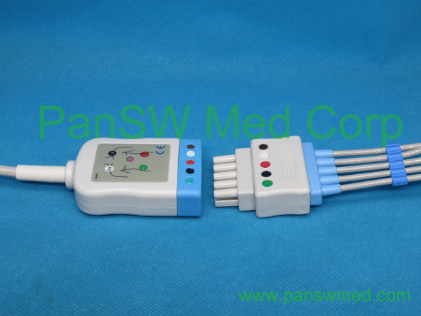 Compatible GE Marquette Pro1000 3-lead ECG trunk cable