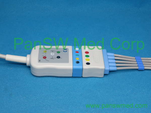 Compatible GE Marquette Pro1000 3-lead ECG trunk cable