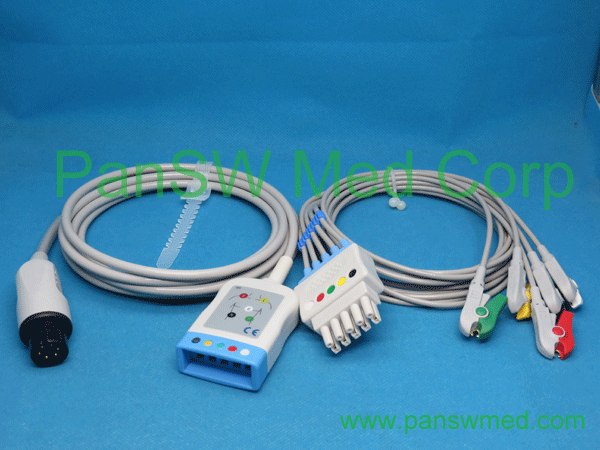 Compatible GE Marquette Pro1000 3-lead ECG trunk cable