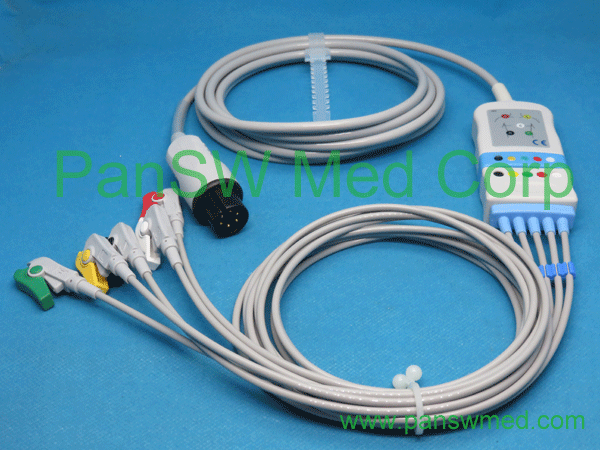 Compatible GE Marquette Pro1000 3-lead ECG trunk cable