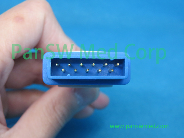 Compatible GE Medical TS-G3 SpO2 Cable Connector view