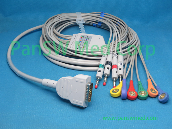 Compatible GE Medical Mac 400 Mac 1200 Ecg Cable AHA Snap – PanswMed