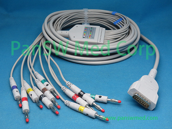 Compatible GE Medical Mac400 Mac1200 Ecg Cable IEC Banana - PanswMed