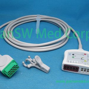 Compatible GE Responder 416035-001 / 416035-002 10-Lead ECG Trunk Cable
