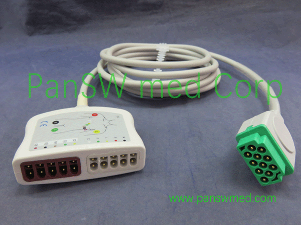 Compatible GE Responder ECG Trunk Cable - PanswMed