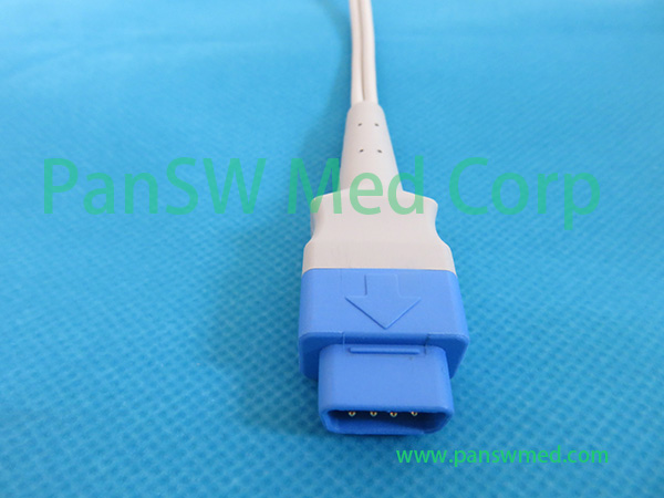 Compatible GE TruSignal TS-F disposable SpO2 sensor connector