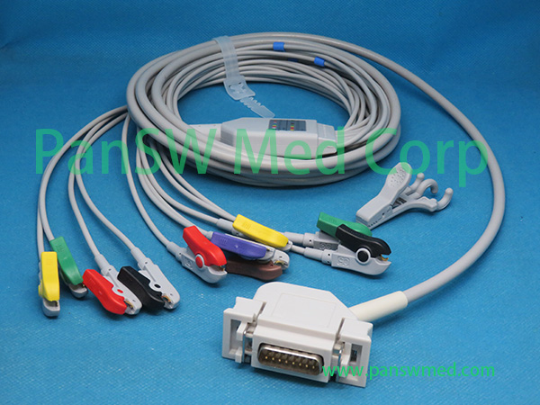 Compatible Hellige EK 512E EK 512P ECG Cable