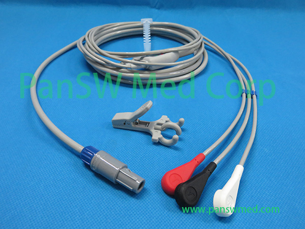 Compatible Innomed PD 13059 ECG Cable 3leads AHA SNAP – PanswMed