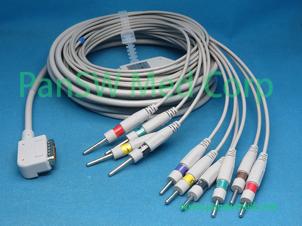 Compatible Suzuken Kenz PC-109 ECG Machine Patient Cable