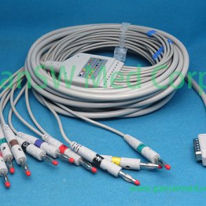 Compatible Suzuken Kenz 1203 1205 ECG machine patient cable