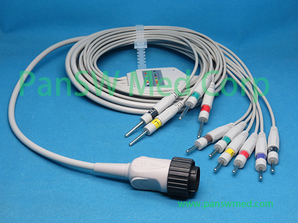 Compatible Kenz ECG Cable 10leads IEC DIN – PanswMed
