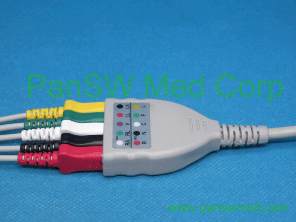 Compatible LL ECG Trunk Leads 5 Leads (4) – Pan-SWMed