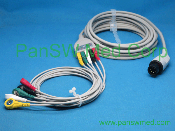 Compatible LL ECG Trunk Leads 5 Leads – Pan-SWMed