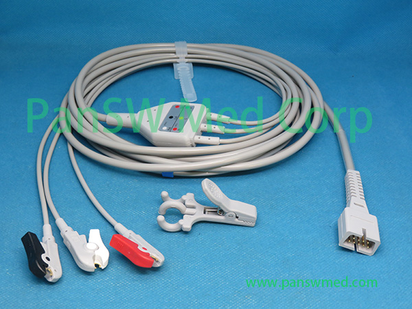 Compatible MEK ECG Cable 3leads AHA Clip - PanswMed