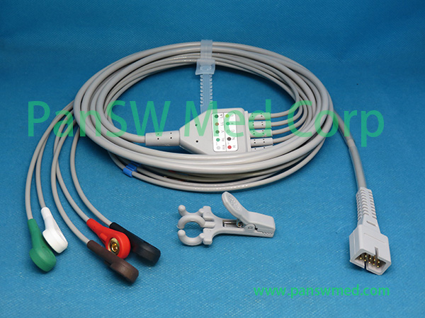 compatible MEK ECG cable AHA snap – PanswMed