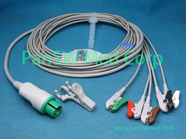 Compatible MEK MP 700 ECG Cable 5leads AHA Clip – PanswMed