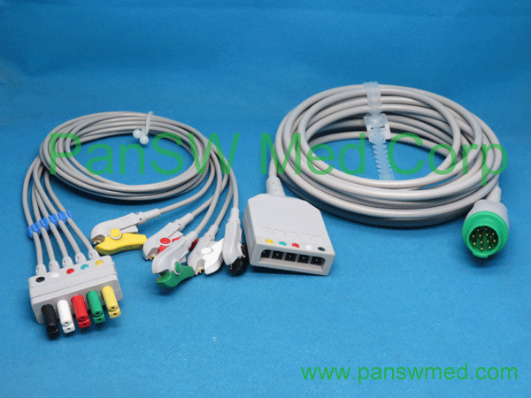 Compatible compoatible Mennen Envoy ECG cable integrated cable or trunk leads