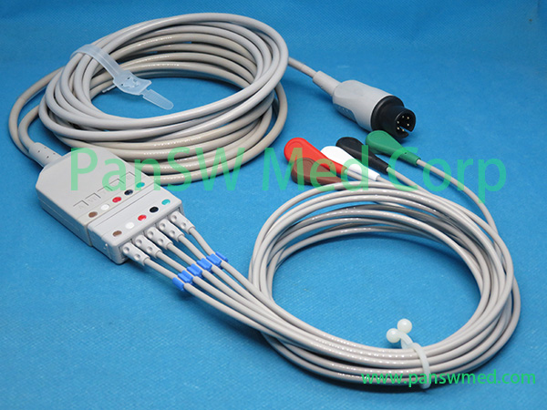 Compatible Datascope ECG trunk cable AHA snap reference - PanSW Medical