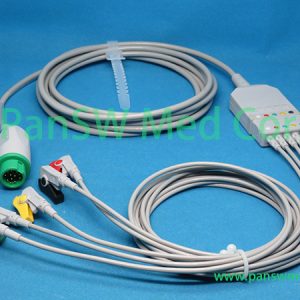 Compatible Mindray 0010-30-42736 Beneview T5 T6 T8 T9 Integrated 5-Lead ECG Trunk Cable Core Set