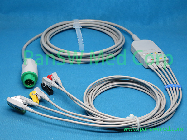 Compatible Mindray 0010-30-42736 Beneview T5 T6 T8 T9 Integrated 5-Lead ECG Trunk Cable Core Set