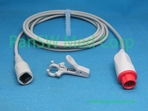Compatible Mindray 001C 30 70759 Hospira Imec 8 Imec 10 Imec 12 Invasive Blood Pressure Cable – Panswmed