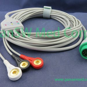 Compatible Mindray DPM 6 DPM 7 ECG cable 3 – PanswMed