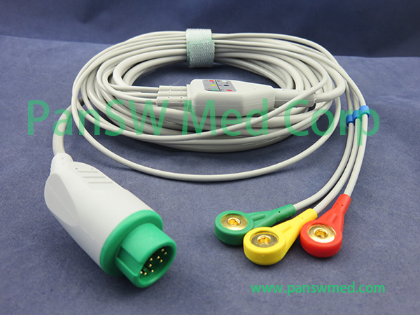 Compatible Mindray DPM 6 DPM 7 ECG cable 4 – PanswMed