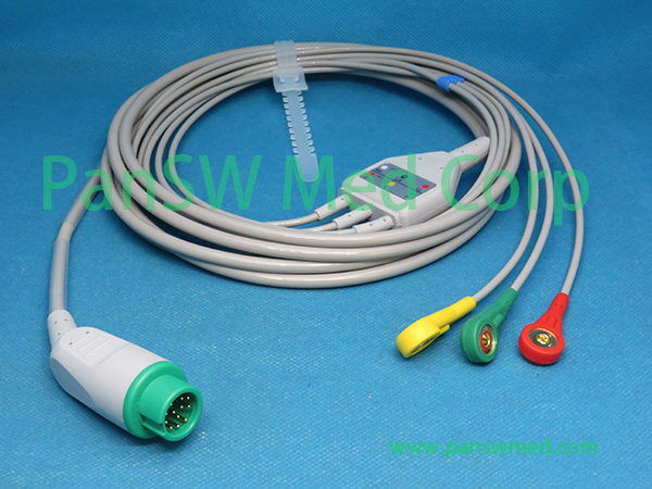 Compatible Mindray EA 6232B ECG Cable IEC Snap – PanswMed