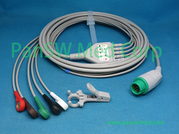 Compatible Mindray EA 6251B ECG Cable AHA Snap Copy – PanswMed
