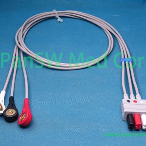 Compatible Mindray EL 6307B 0010 30 42900 3-lead ECG Wires AHA Snap – PanswMed