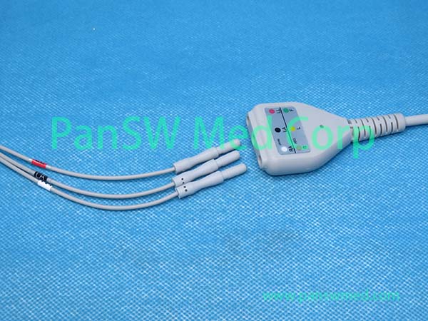 Compatible Mindray EV6222 040-000754-00 neonate use ECG trunk cable and leads