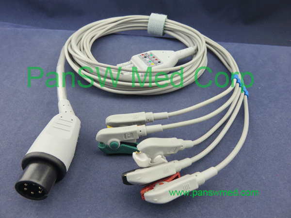 Compatible Mindray PM9000 ECG cable 5 leads IEC