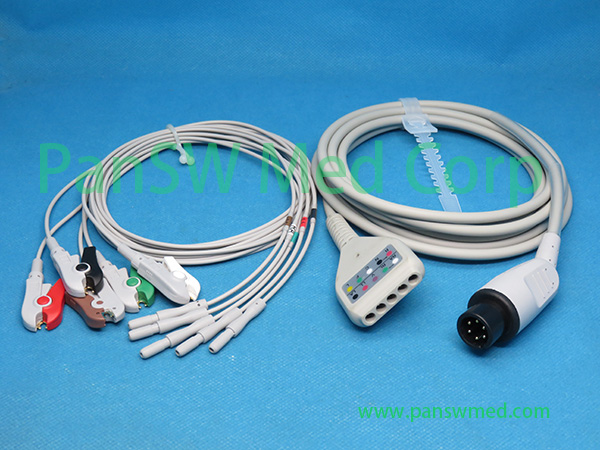 Compatible Mindray PM9000 ECG Leads Trunk DIN Aha Clip - PanswMed