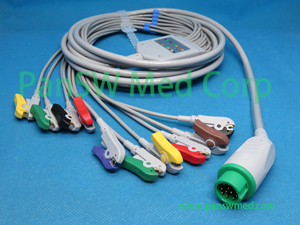 Compatible Mindray T Series ECG Cable Ten Leads IEC Clip - PanswMed