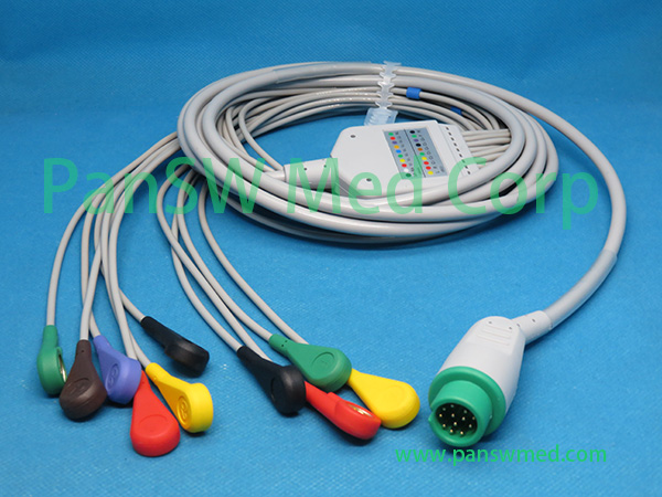 Compatible Mindray BeneView 10-Lead ECG Cable Gallery product option