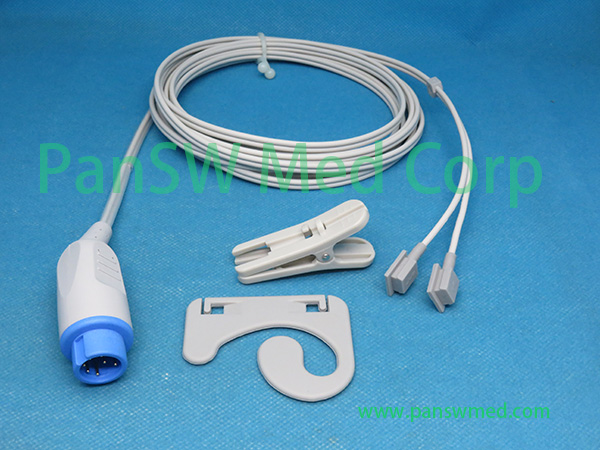 Compatible Mindray BeneHeart Defibrillator Adult Ear Clip SpO2 Sensor