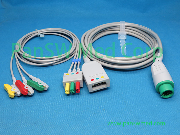 Compatible Mindray Umec10 Umec12 Umec15 Ecg Cable 0010 30 42720 – Pan-SW Med