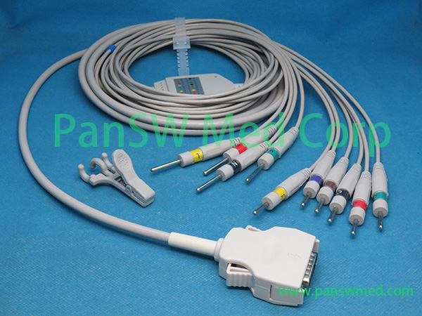 Compatible Mortara 10 Leads ECG Cable ELI 50 DIN - PanswMed