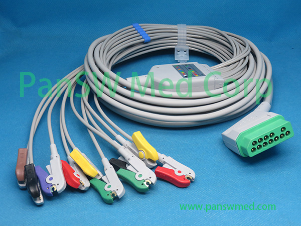 Compatible Nihon Kohden TEC-8300 10-lead ECG Patient Cable