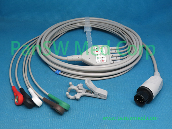 Compatible Nihon Kohden 8301A 8302A 8500A 8502A ECG Cable – PanswMed