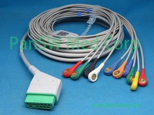 Compatible Nihon Kohden BJ 900P ECG Cable AHA Snap - PanswMed