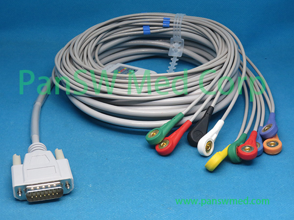 Compatible Nihon Kohden ECG 9020 ECG 9022 ECG Cable