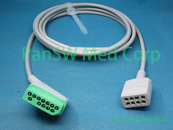 Compatible Nihon Kohden K922 JC 906P 3leads 6leads ECG Connection Cable - PanswMed