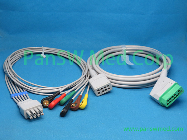 Compatible Nihon Kohden Life Scope G9 Patient Montior ECG Cable - PanswMed