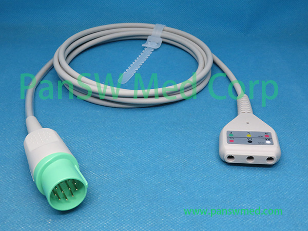 Compatible Nihon Kohden TEC 5521 5531 TEC7621 7631 TEC7721 TEC5500 ECG Trunk Cable DIN - PanswMed