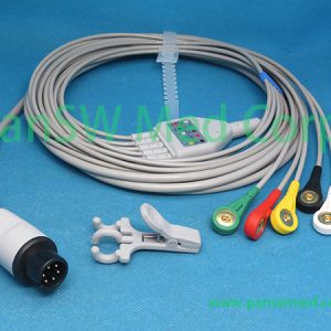 Compatible Nihon Kohden TEC 7100A TEC 5200A ECG Cable – PanswMed