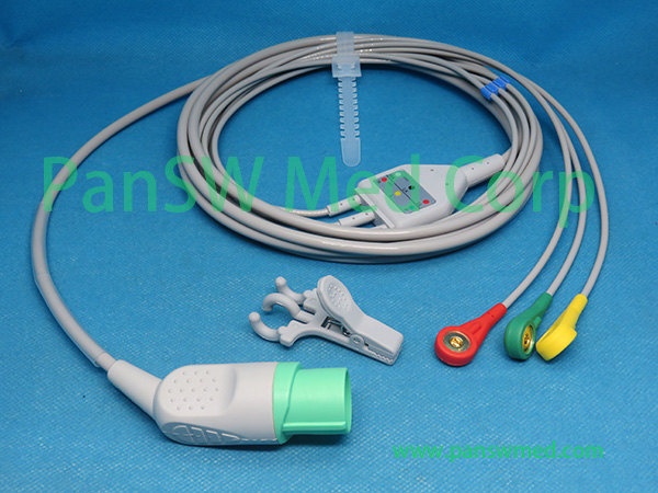 Compatible Nihon Kohden Ecg Cable Bc 763V Iec Snap – Pan-SW Med